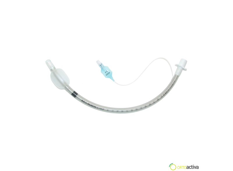 TUBO ENDOTRAQUEAL PREFORMADO REFORZADO CURVADO DE SILICONA CON BALON