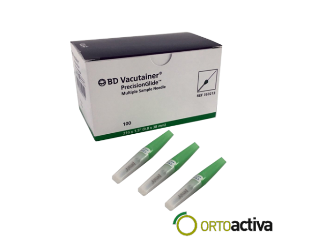 AGUJA PARA EXTRACCION MULTIPLE BD VACUTAINER PRECISION GLIDE (100 Unid.)