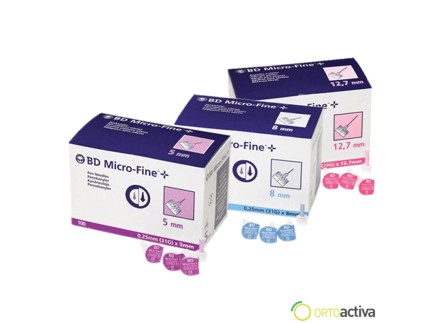AGUJA MICROFINE PARA PLUMA INSULINA (100 unid.)