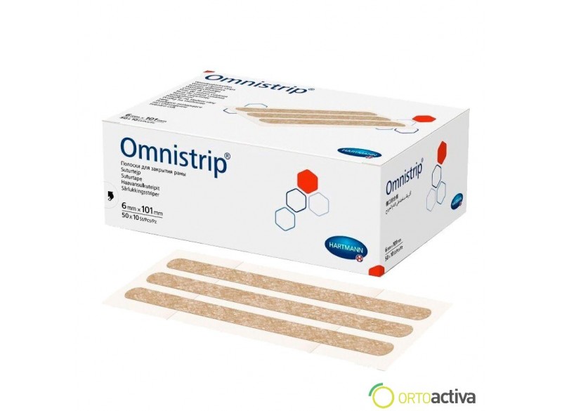 SUTURA CUTANEA OMNISTRIP COLOR CARNE 6 x 101 (50 sobres x 10 unid) REF. 540684