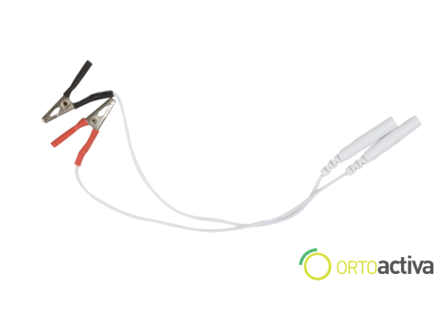 PINZA TIPO COCODRILO CON CABLE SALIDA BANANA (2 unid.) REF. EV1186