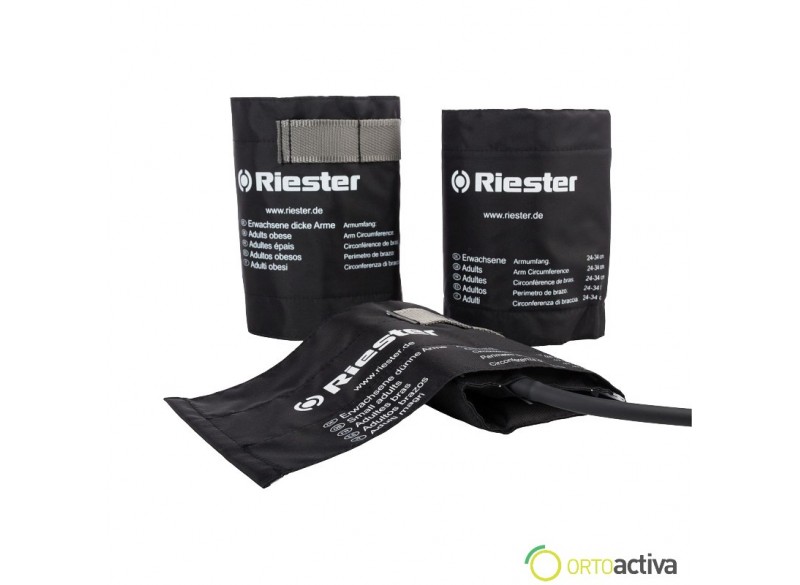 BRAZALETE PARA TENSIOMETRO RIESTER CON CAMARA 2 SALIDAS OBESO 70 x 15 cm. REF. 123