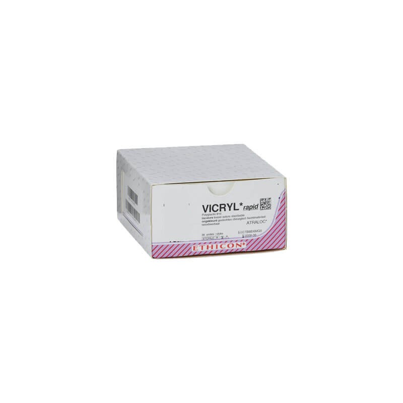 SUTURA VICRYL J364H 0 AG. 48 mm. 1/2 CIL 70 cm. VIOLETA (36 unid.)