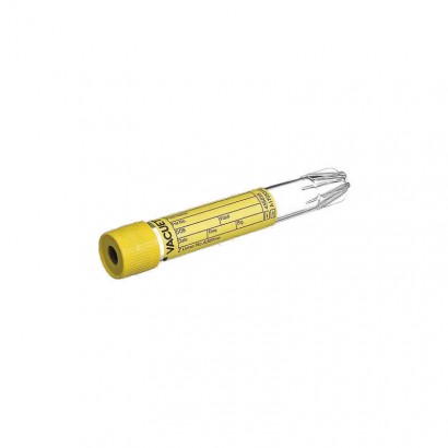 TUBO VACUETTE Z ORINA 16 x 100 9ml. TAPON AMARILLO (50 unid.) REF. 455028