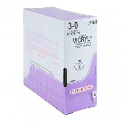 SUTURA VICRYL J316H 3/0 AG....