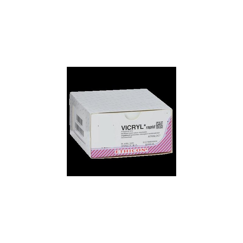 SUTURA VICRYL J364H 0 AG. 48 mm. 1/2 CIL 70 cm. VIOLETA (36 unid.)