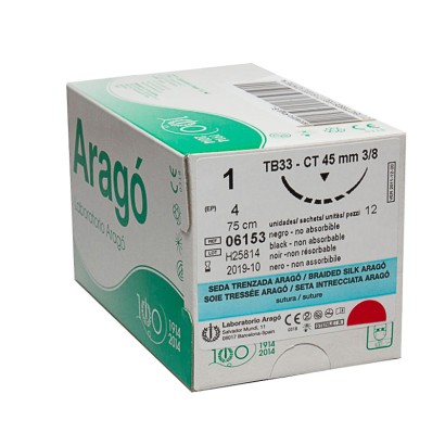 SUTURA SEDA ARAGO C8 6 0 75...