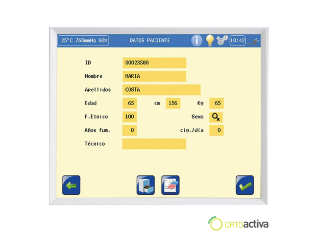 ESPIROMETRO DATOSPIR TOUCH EASY T + SOFTWARE W20s