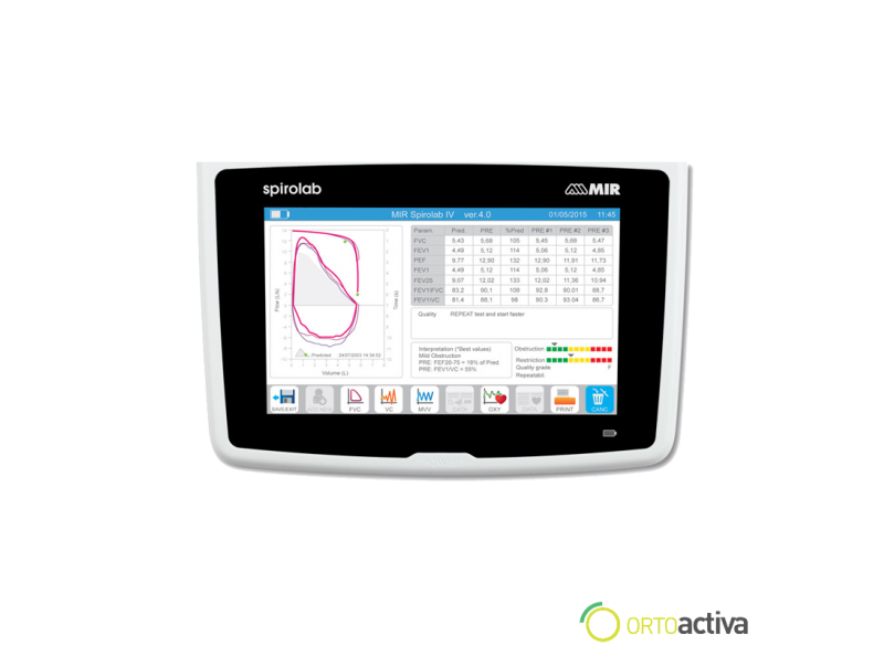 ESPIROMETRO SPIROLAB NEW (con turbina reutilizable)