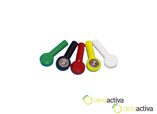 ADAPTADOR BOTON DE ECG PARA ELECTRODOS 4 mm. VERDE REF. 9911307