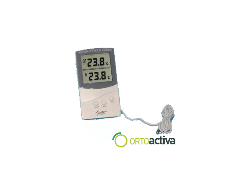 TERMOMETRO DIGITAL PARA AMBIENTE, FRIGORIFICO O CONGELADOR MAXIMA-MINIMA -40º/+70º CON SONDA