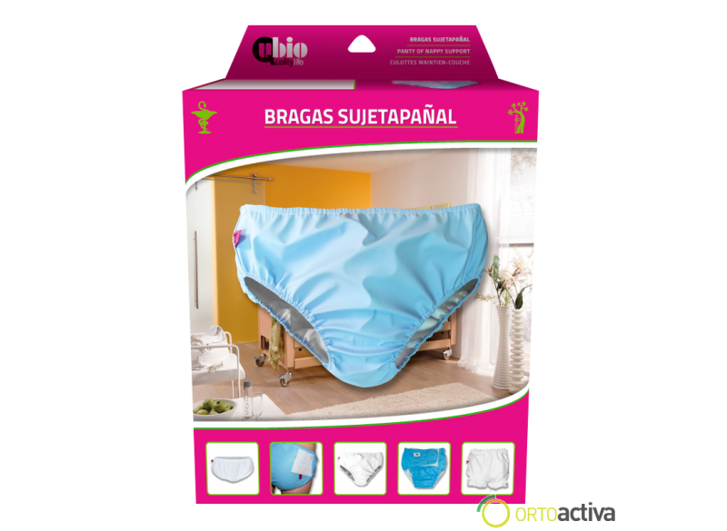 BRAGA SUJETA PAÑAL IMPERMEABLE CELESTE T-M