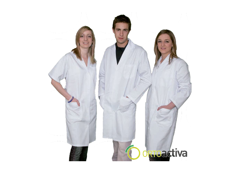 BATA SANITARIA MANGA CORTA