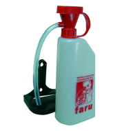 BOTELLA LAVA OJOS CON SOPORTE Y TUBO SILICONA 0.6 litros. REF.C511