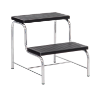BANQUILLO 2 PELDAÑOS ACERO CROMADO REF. 5009