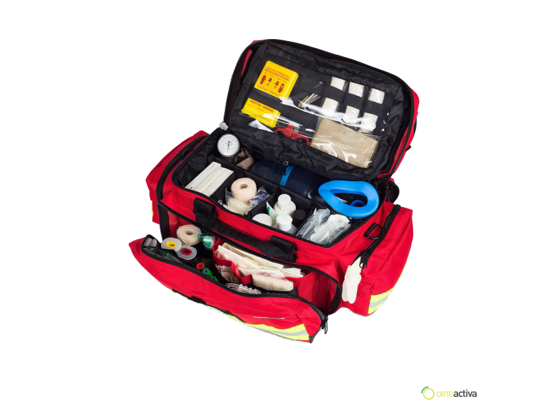BOLSA LIGERA DE EMERGENCIAS GRAN CAPACIDAD ROJA REF. EM13.003